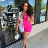 Head Over Heels: All In One Boutique Gemini Romper-Pink Apparel