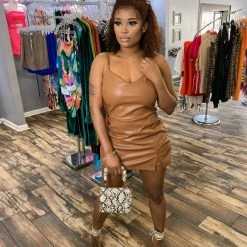 Head Over Heels: All In One Boutique Wild Ride Romper- Camel