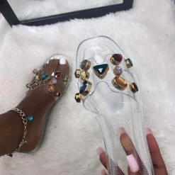 Head Over Heels: All In One Boutique Royalty Sandals- Clear Footwear