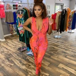 Head Over Heels: All In One Boutique Heat Wave Jumper- Pink Apparel