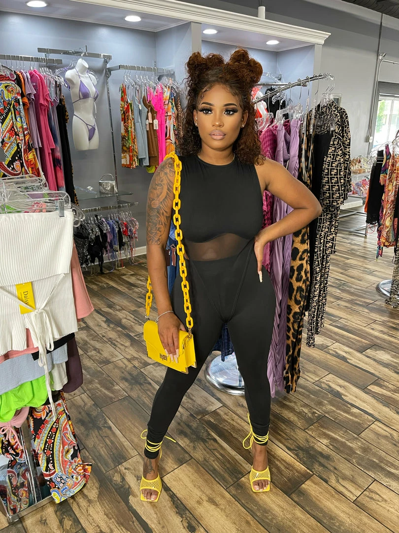 Head Over Heels: All In One Boutique Genie Pants Set - Black Apparel