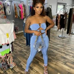 Head Over Heels: All In One Boutique Ring My Line Jumper- Blue