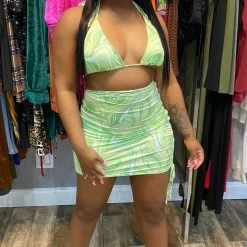 Head Over Heels: All In One Boutique Sun Chaser Swim Set- Green Apparel