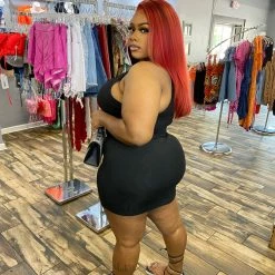 Head Over Heels: All In One Boutique Spring Hottie Dress- Black Apparel