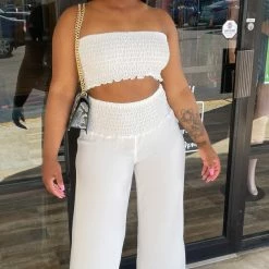 Head Over Heels: All In One Boutique Apparel Off To Paradise Set- Off White