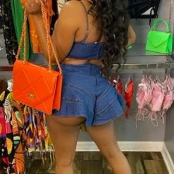 Head Over Heels: All In One Boutique Karla Short Set- Denim Apparel