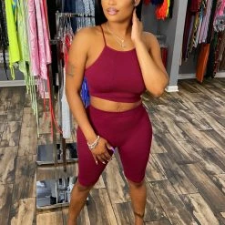 Head Over Heels: All In One Boutique Perfect Fit Set- Burgundy Apparel