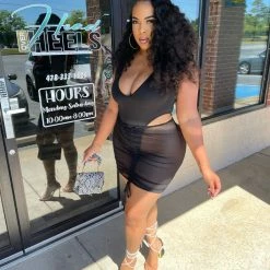 Head Over Heels: All In One Boutique Apparel Splash Skirt Set- Black