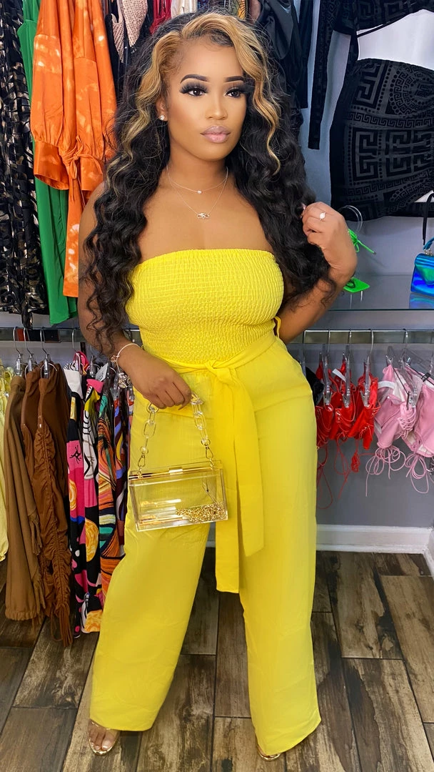 Head Over Heels: All In One Boutique Apparel Marice Jumper- Yellow