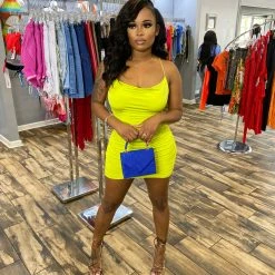 Head Over Heels: All In One Boutique Rich Hottie Dress- Lime