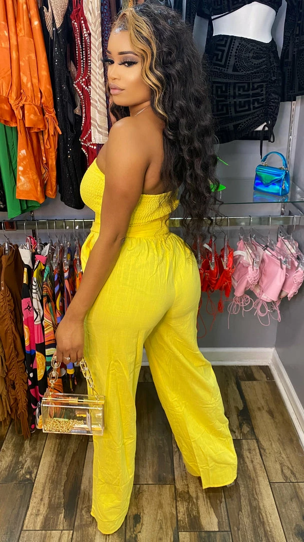 Head Over Heels: All In One Boutique Apparel Marice Jumper- Yellow