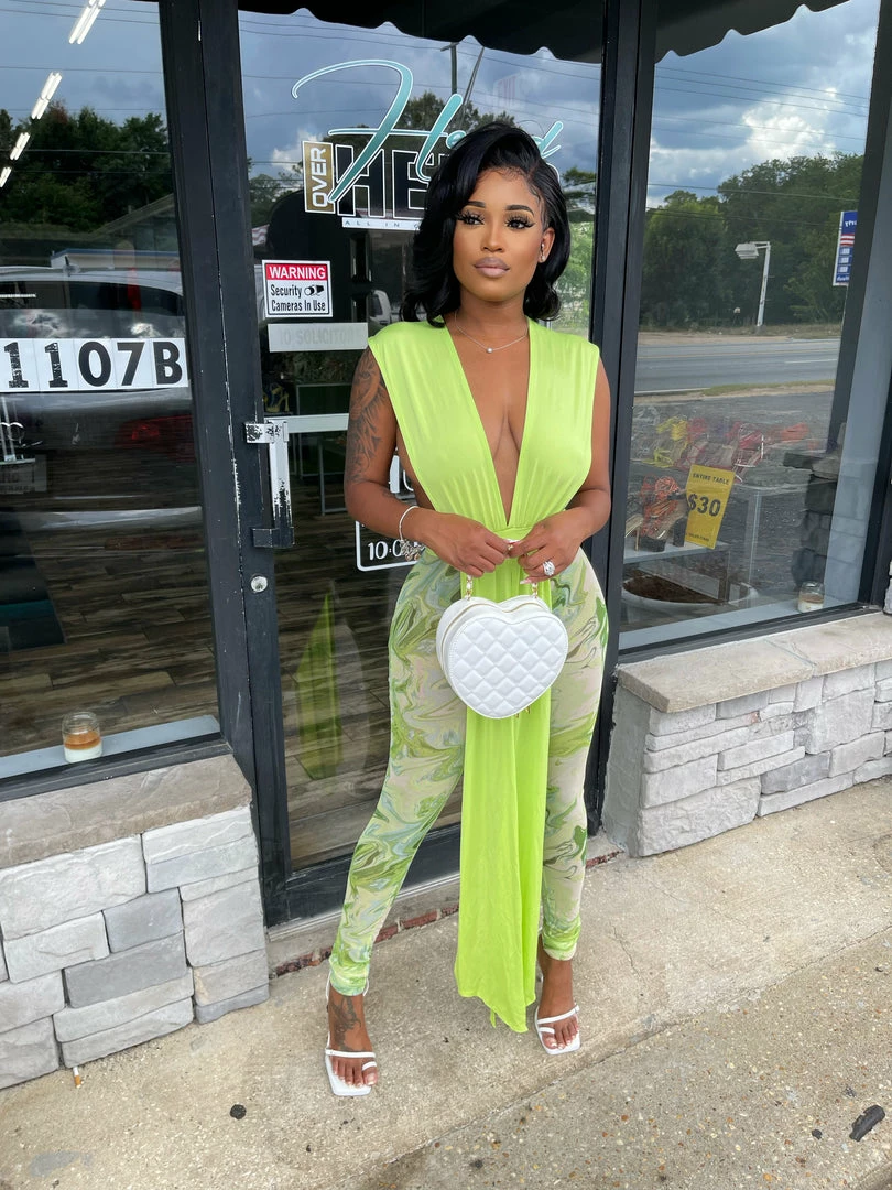 Head Over Heels: All In One Boutique Apparel Lucky Charm Set- Green