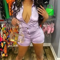 Head Over Heels: All In One Boutique Apparel Be My Love Short Set- Lavender