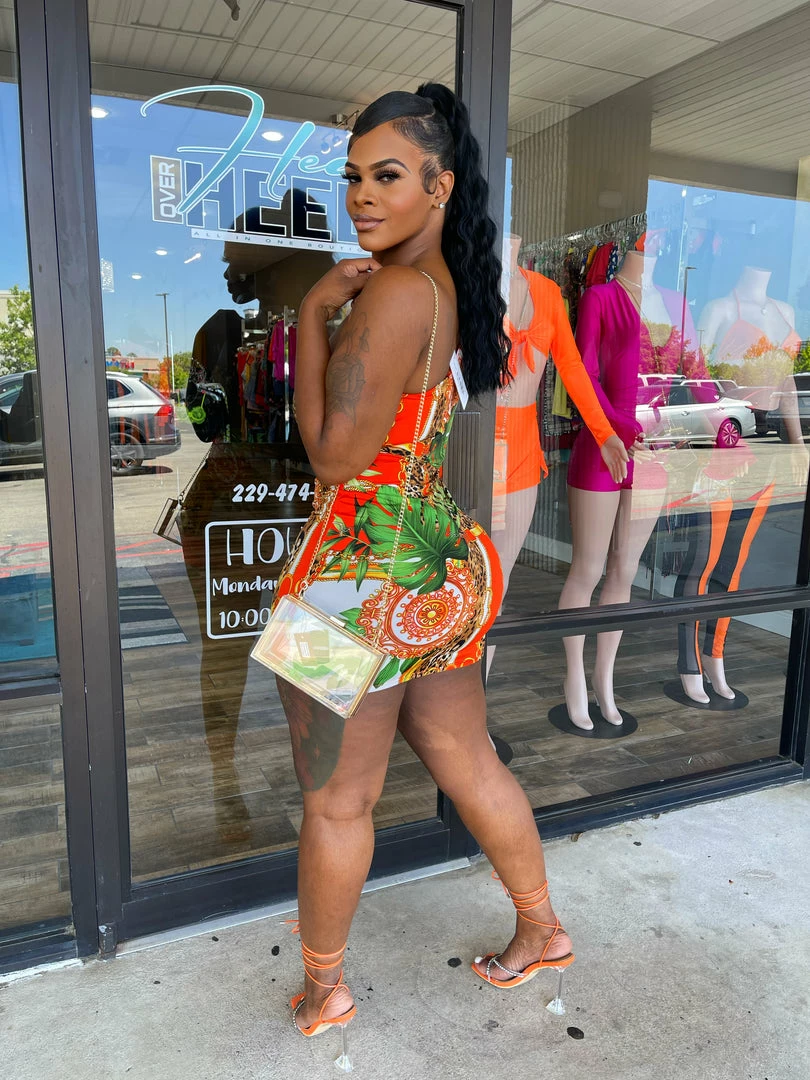 Head Over Heels: All In One Boutique Tropical Steps Dress Apparel