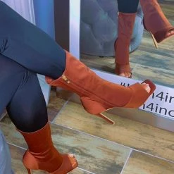 Head Over Heels: All In One Boutique Vikki Bootie- Brown Footwear