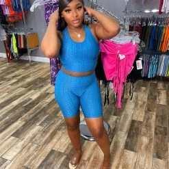 Head Over Heels: All In One Boutique Brazilian Short Set- Turquoise