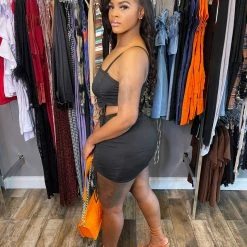 Head Over Heels: All In One Boutique Tiffany Skirt Set- Black Apparel