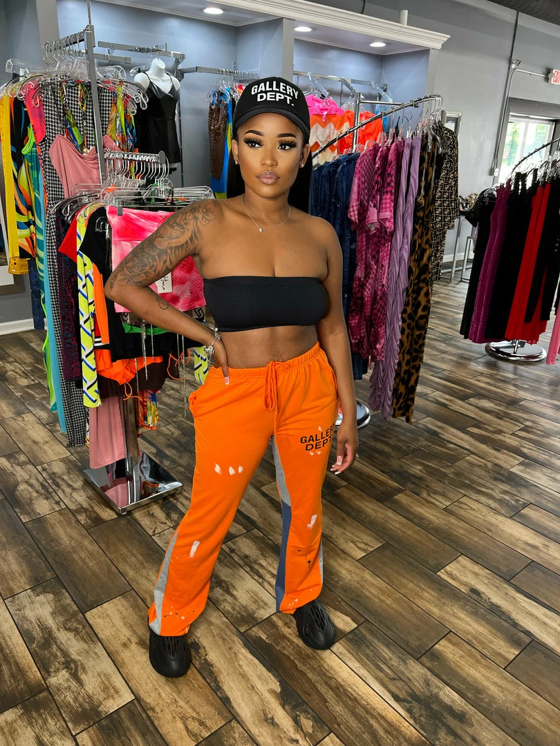 Head Over Heels: All In One Boutique Apparel Gallery Joggers- Orange
