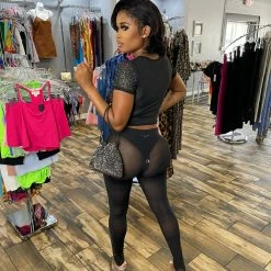 Head Over Heels: All In One Boutique Jazzie Pant Set- Black