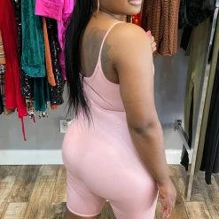 Head Over Heels: All In One Boutique Snug Romper- Blush Apparel