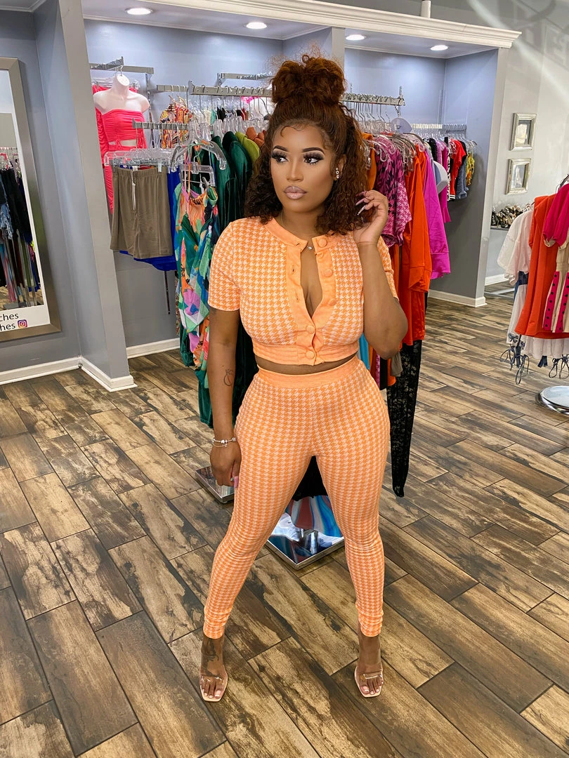 Head Over Heels: All In One Boutique Malibu Babe Set- Orange Apparel