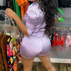 Head Over Heels: All In One Boutique Apparel Be My Love Short Set- Lavender