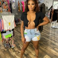 Head Over Heels: All In One Boutique Moda Top- Black Apparel