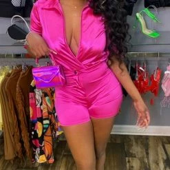 Head Over Heels: All In One Boutique Apparel Be My Love Short Set- Pink