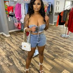 Head Over Heels: All In One Boutique Maeya Baby Short Set Apparel