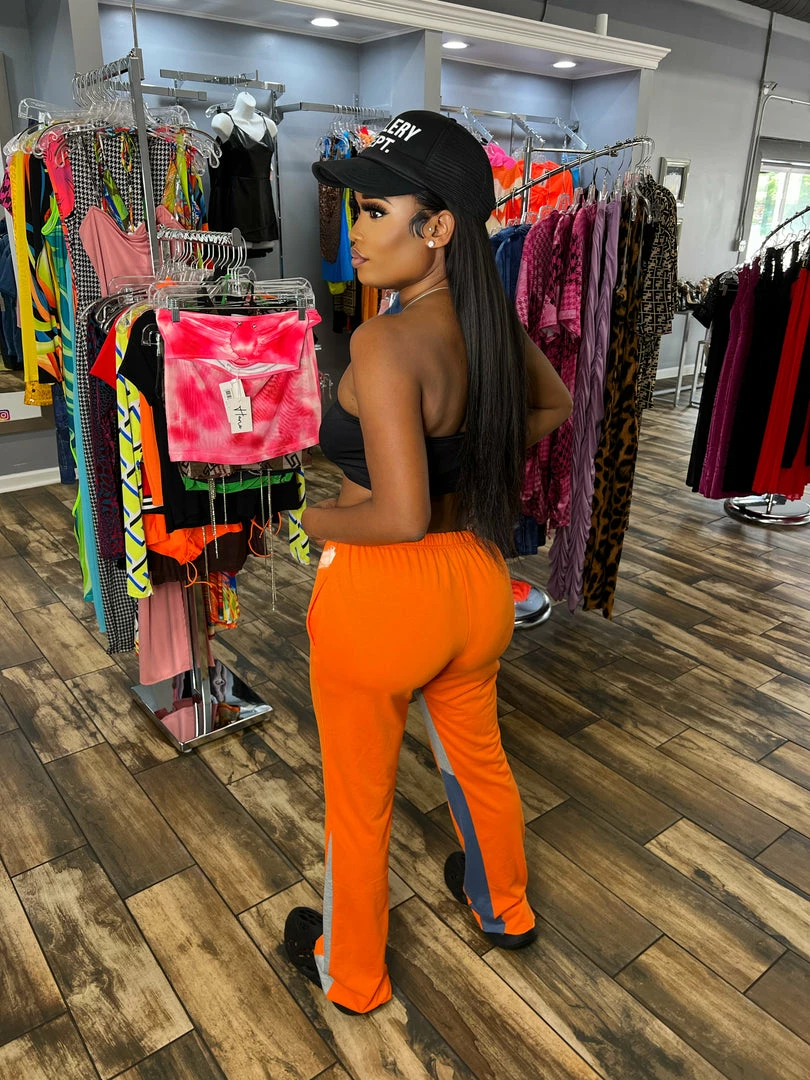 Head Over Heels: All In One Boutique Apparel Gallery Joggers- Orange