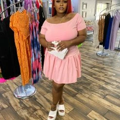 Head Over Heels: All In One Boutique Pink Baby Doll Skirt Set