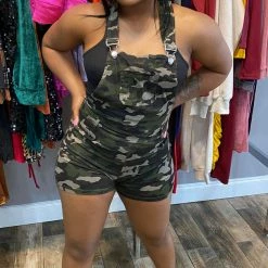 Head Over Heels: All In One Boutique Camo Overalls
