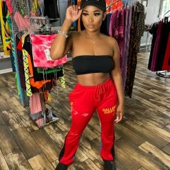 Head Over Heels: All In One Boutique Apparel Gallery Joggers- Red