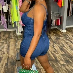 Head Over Heels: All In One Boutique Amanda Romper- Dark Apparel