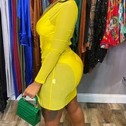 Head Over Heels: All In One Boutique Apparel Cassie Dress - Yellow
