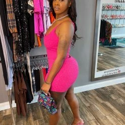 Head Over Heels: All In One Boutique Cozy Short Set- Fuchsia Apparel