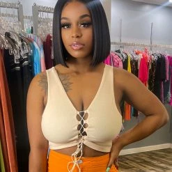 Head Over Heels: All In One Boutique Ari Babe Top- Off White