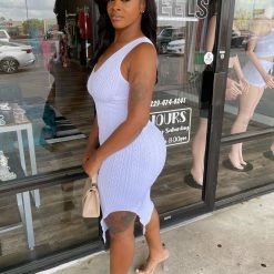 Head Over Heels: All In One Boutique Apparel Amber Dress- White (One Size)