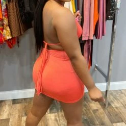 Head Over Heels: All In One Boutique Beach Escape Swim Set- Orange Apparel