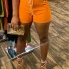 Head Over Heels: All In One Boutique Tap In Shorts- Orange Apparel