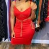 Head Over Heels: All In One Boutique Be My Valentine Dress- Red Apparel