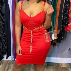 Head Over Heels: All In One Boutique Be My Valentine Dress- Red Apparel