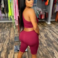 Head Over Heels: All In One Boutique Perfect Fit Set- Burgundy Apparel