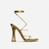 Head Over Heels: All In One Boutique Wavy Heels- Gold