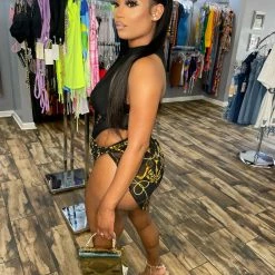 Head Over Heels: All In One Boutique Power Skirt Set- Black Apparel