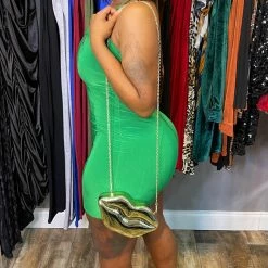 Head Over Heels: All In One Boutique Apparel Paulina Mini Dress - Green