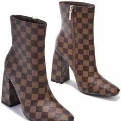 Head Over Heels: All In One Boutique Victory Bootie-Brown Footwear