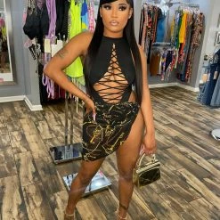 Head Over Heels: All In One Boutique Power Skirt Set- Black Apparel