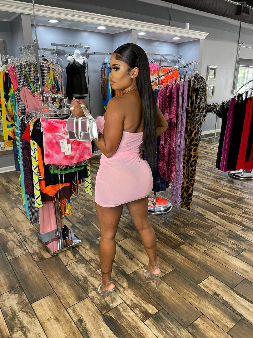 Head Over Heels: All In One Boutique Love Letter Skirt Set- Pink Apparel