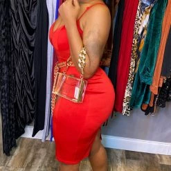 Head Over Heels: All In One Boutique Be My Valentine Dress- Red Apparel